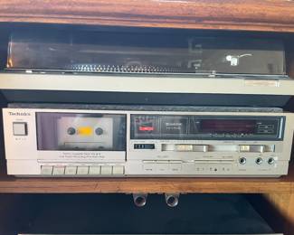 Technics cassette deck. 