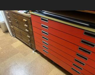Orange large size flat file. $500