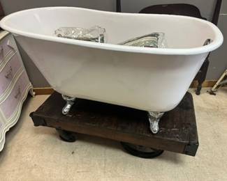  003 Cast Iron Tube Antique Cart