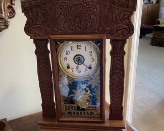 Carved Mantle Clock