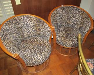 ATQ rattan barrel-chairs pair