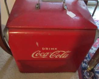 Authentic Coca-Cola cooler in original untouched condition