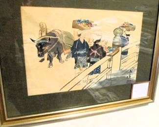 1950s color block prints, Japanese, artist - Wada