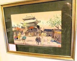 1950s color block prints, Japanese, artist - Mamoru