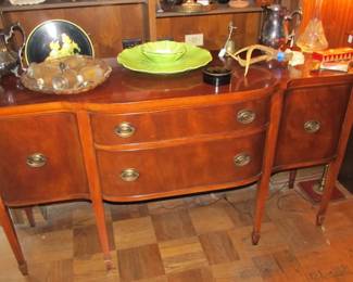 Antique Duncan Phyfe mahogany buffet server