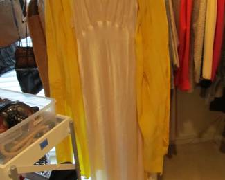 Vintage clothes, including this handmade satin/lace nightgown from the 40s-50s