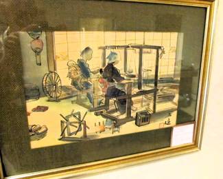 1950s color block prints, Japanese, artist - Wada