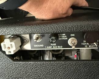 1975 Fender Princeton Reverb Amp
Ground cable has been added.  The transformers date to 1963-and 1965
Amp powers up and sounds great, no known issues.  Reverb sound lush.  In good cosmetic condition, the grill cloth has no rips!  Seems to have been well taken care of.  
Please ask if you have any questions!