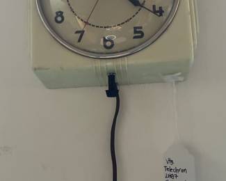 Vtg Telechron 2H07 electric wall clock