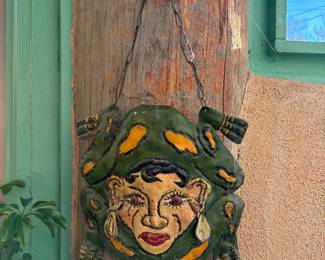 Vtg Mexican folk art mask