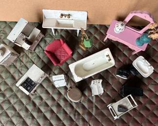 Vintage doll house furniture