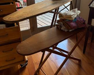 Wood ironing boards