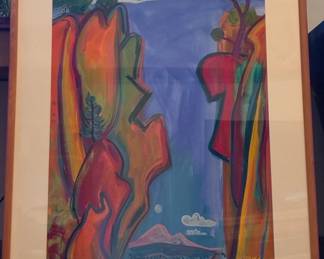 Carol Joy, acrylic on linen painting, 1989