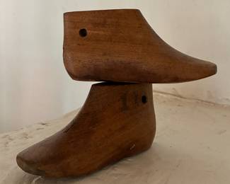 Antique children's shoe forms - pair