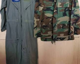 KO415Navy BDU Set And USAF Flight Suit