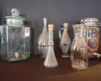 KO363Vintage Glass Kitchen Ware  Decor 