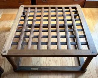 KO334Vintage Asian Wood Kotatsu Table