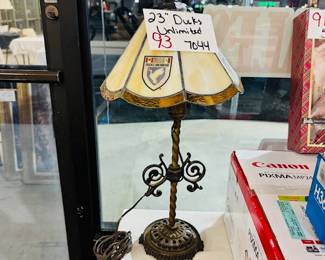 Ducks Unlimited Stained Glass Lamp