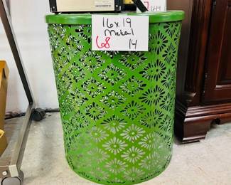 Green Metal Stool
