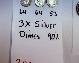 3 Silver Dimes