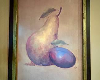 Large Framed Still Life Artwork