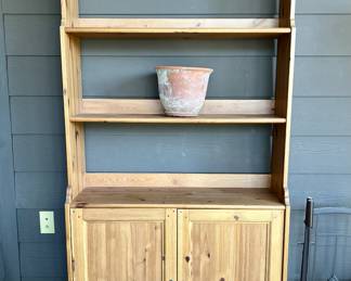 Tall Pine Hutch / Bookshelf Cabinet