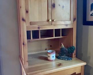 Solid Pine Secretary Desk