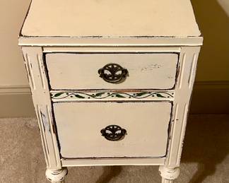 Distressed Cottage-Style Accent Table