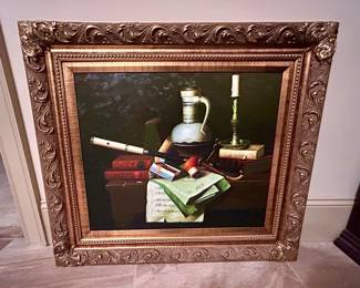 Ornate Framed Still-Life Painting