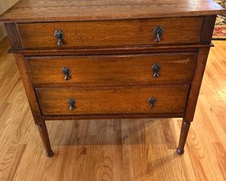 Oak Three-Drawer Chest