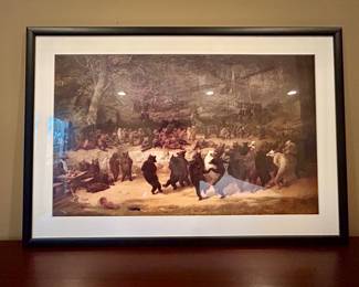 Framed print of William Holbrook Beard’s “The Bear Dance“.