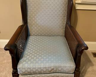 Vintage Cane-Side Accent Chair