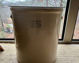 25-Gallon Crock with glass top - there are 2 of these