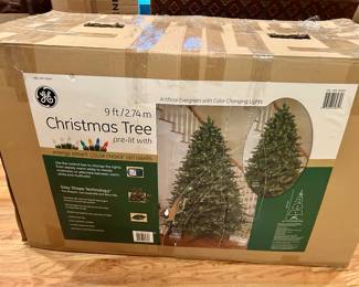 GE 9-Foot Pre-Lit Christmas Tree