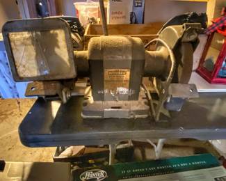 Vintage Sears Craftsman bench grinder