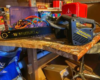 Vintage McCulloch Electramac EM450S electric chainsaw