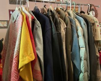 jackets & coats- leather,Levi’s Jean jacket,LLBean,& Dallas Cowboys