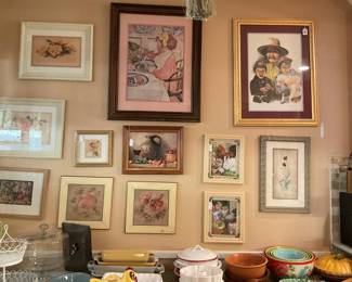 Large selection of various artwork in different sizes