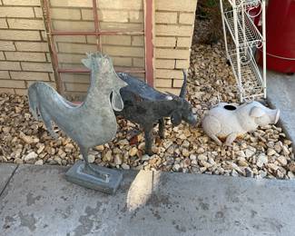 variety of metal decor