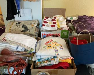 Large collection of linen