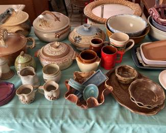 Large collection of pottery 