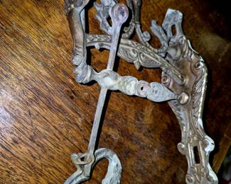 Much brass. Vintage brass door knocker