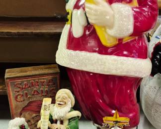 Vintage Noma hard plastic lighted Santa