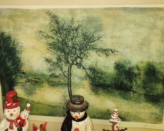 Framed Bernard Gantner lithograph 81/275 