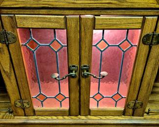 Stained glass doors