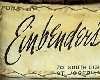 "Einbender's 701 South Eighth St. Joseph, MO" vintage fur coat.