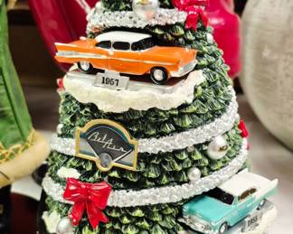 Bradford Exchange "Chevrolet Bel Air: Oh What bFun It Is To Drive" tabletop tree