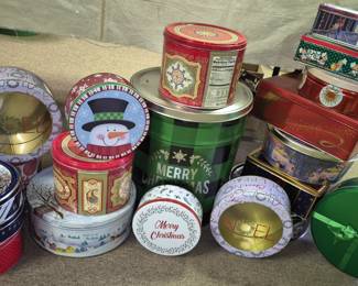 Christmas tins