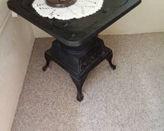 Cast iron stove table