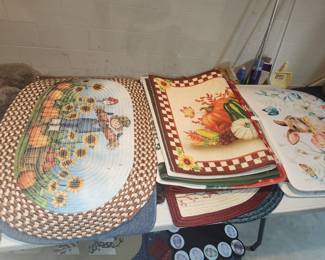 Large selection of throw rugs